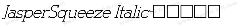 JasperSqueeze Italic字体转换